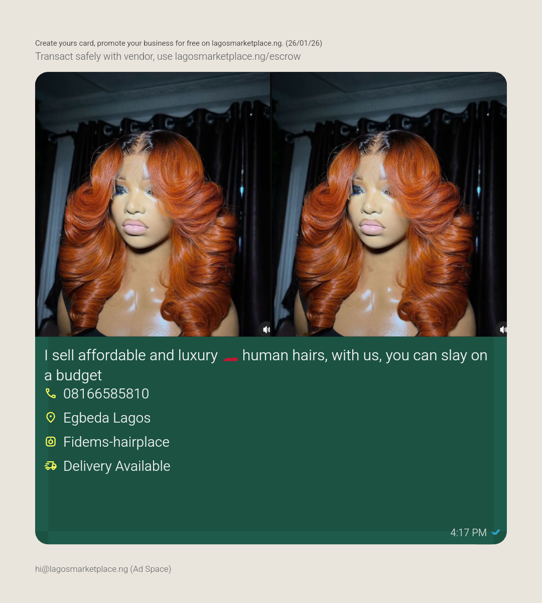 I sell affordable and luxury 💯 human hairs,