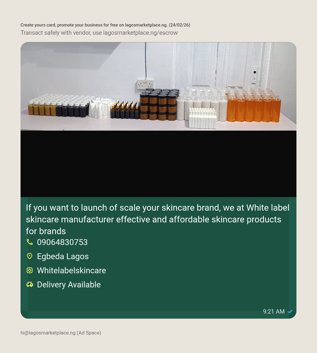 If you want to launch of scale your